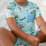 Coco Moon We Go Holoholo Shortie Bamboo Romper