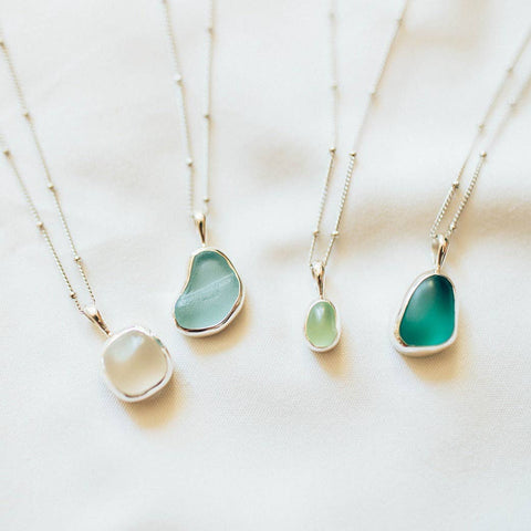 The Salty Gem Sea Glass Necklace