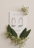 Jax Kelly Gold Drop Earrings - Amazonite