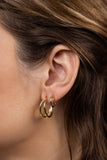 Jax Kelly Illusion Double Hoop - Gold Earrings