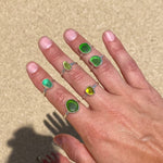 The Salty Gem Green Sea Glass Ring