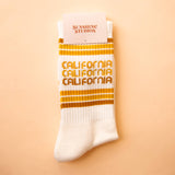 Sunshine Studios California Striped Crew Socks