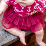 Coco Moon ʻŌhiʻa Lehua Flutter Sleeve Tutu Onesie