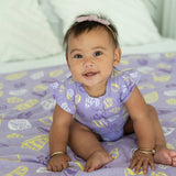 Coco Moon Bamboo Flutter Sleeve Onesie - Shell Pop