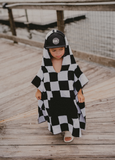 LT Checker Poncho Hooded Towel