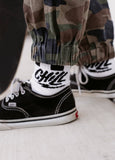 LT Chill Crew Socks White
