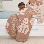 Coco Moon Mocha Monstera Little Bliss Blanket