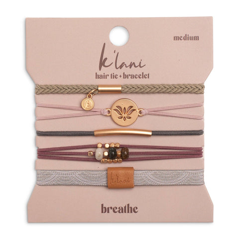 K'lani Breathe Hair Tie Bracelet Set