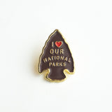 Enamel Pin - I Love Our National Parks - Arrowhead