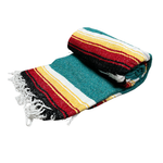 West Path Turquoise Sunset Baja Diamond Yoga Blanket