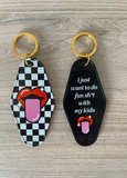 LT Motel Keychains - Checkered