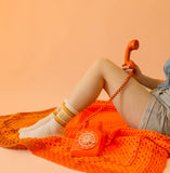 Sunshine Studios California Striped Crew Socks