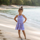 Coco Moon Bamboo Ruffle Tier Dress - Shell Pop