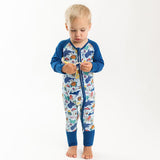 Coco Moon Big Blue World Bamboo Coveralls