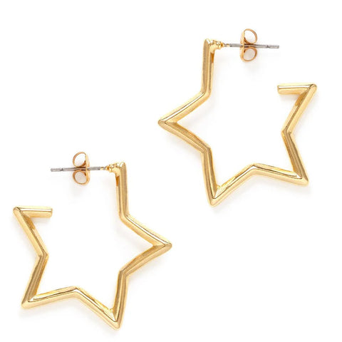 Amano Studios Star Hoop Earrings