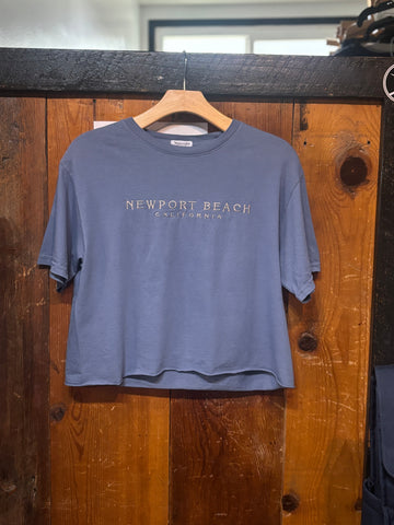 BSS Ivy League Newport Beach Womens Crop Tees
