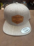 BSS Newport Beach Leather Logo Flatbill Snapback Hats