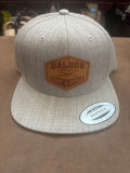 BSS Newport Beach Leather Logo Flatbill Snapback Hats