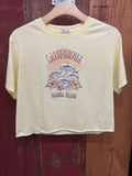 BSS Womens Cali Waves Crop Tees