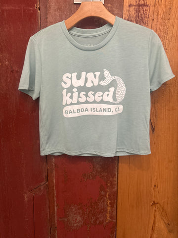 BSS Womens Sun Kissed Mermaid Crop Tees