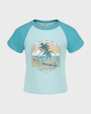 Billabong Girls Tropical Mindset S/S Baby Tee