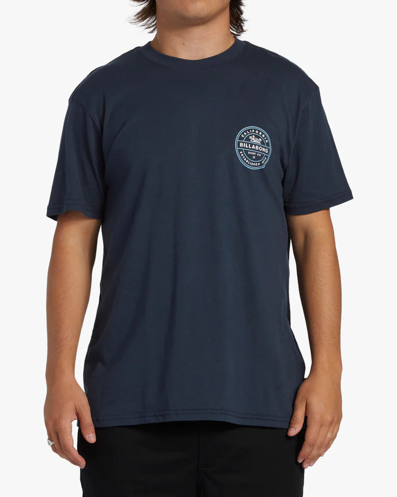 Billabong Mens Rotor S S Tee Navy
