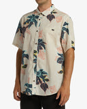 Billabong Mens Sundays Floral Hawaiian Shirts - Bone