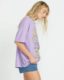 Billabong Womens Goes Around Here Oversized True Boy Tee