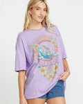 Billabong Womens Goes Around Here Oversized True Boy Tee