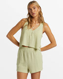 Billabong Womens Harbor Boxy Tank - Avocado