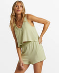 Billabong Womens Harbor Boxy Tank - Avocado