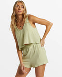 Billabong Womens Harbor Boxy Tank - Avocado