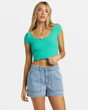 Billabong Womens Notch Tee- Tropical Green