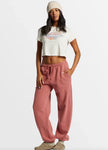 Billabong Womens Palmin Kendal Jogger Sweatpants - Red Clay