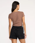 Billabong Womens Tropic Happenings S/S Tee - Espresso Brown