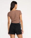 Billabong Womens Tropic Happenings S/S Tee - Espresso Brown