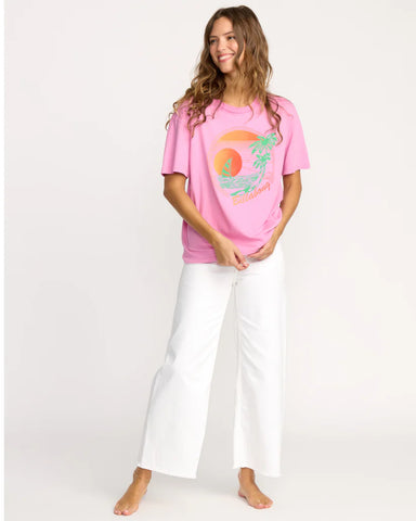 Billabong Womens Bright New Day Relaxed Fit Tee