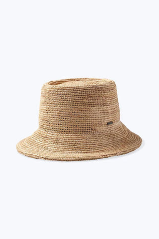 Brixton Supply Co. Ellee Straw Bucket Hat- Tan