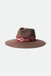 Brixton Supply Co. Joanna Felt Hat- Twig/Scarlett Red