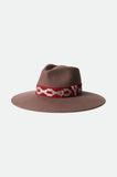 Brixton Supply Co. Joanna Felt Hat- Twig/Scarlett Red