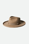 Brixton Supply Co. Victoria Felt Fedora- Sand