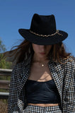 Brixton Supply Co. Messer Western Fedora Wool Felt Hat