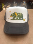 Pacific Coast Surf Bear Palm Tree Adult Hat