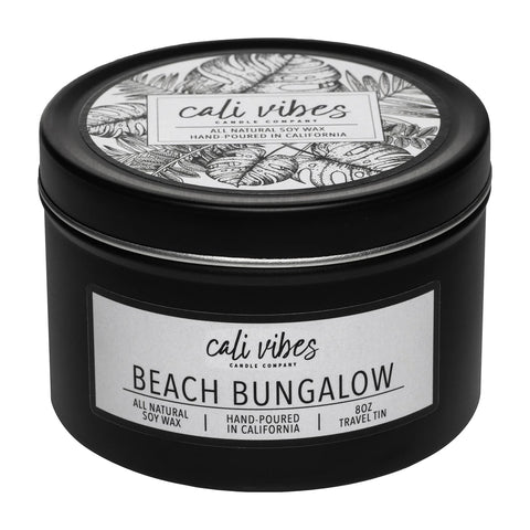 Cali Vibes Candles Beach Bungalow Travel Tins 8 oz