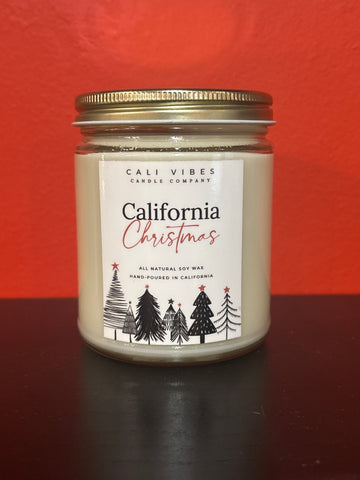 Cali Vibes Candles California Christmas Glass Jars