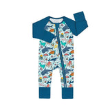 Coco Moon Big Blue World Bamboo Coveralls