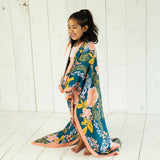Coco Moon Lā Lei Throw Blanket