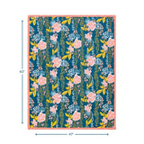 Coco Moon Lā Lei Throw Blanket