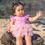 Coco Moon Sunrise Blooms Flutter Sleeve Tutu Onesie