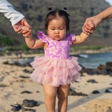 Coco Moon Sunrise Blooms Flutter Sleeve Tutu Onesie